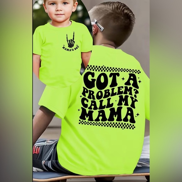 Handmade Other - Neon Green Kids Shirt - Fun Graphic Tee 12m - 12 year